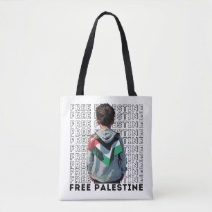 FREI PALESTINE weiß Tasche