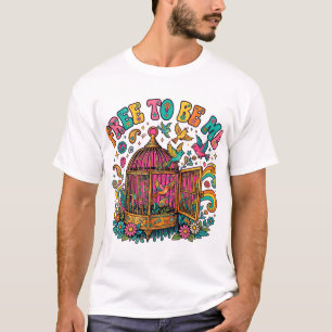 Frei, um ich selbst zu sein Hippie T-Shirt