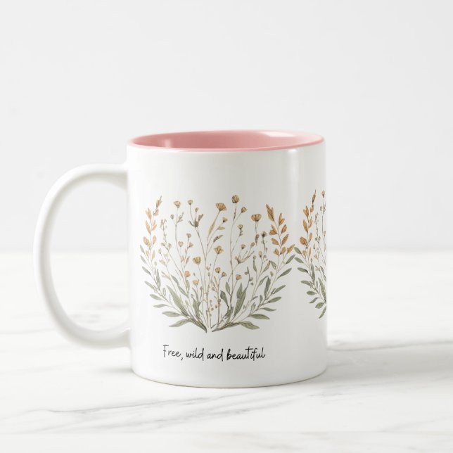 Frei, wild und schön: Tasse von Floral Boho (Links)