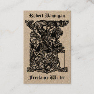 Freiberufliche Dienstleistungen Mittelalterlicher Visitenkarte