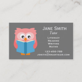 Freiberufliche Lese- und Schreiblehrerin oder Lehr Visitenkarte