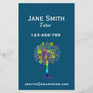 Freiberuflicher Tutor oder Lehrer für jedes Fach Flyer