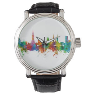 Freiburg Deutschland Skyline Armbanduhr
