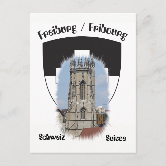 Freiburg / Fribourg Postkarte (Vorderseite)