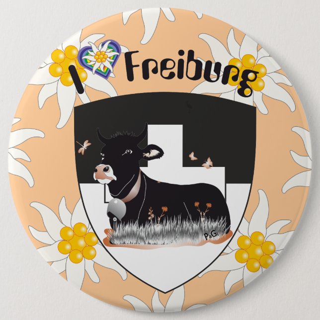 Freiburg / Fribourg Schweiz Suisse Buttons (Vorderseite)