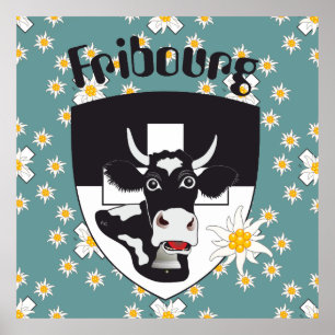Freiburg Fribourg Schweiz Suisse Poster