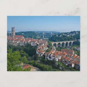 Freiburg Schweiz Postkarte