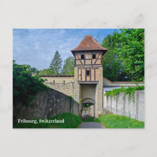 Freiburg Schweiz Tower Postkarte