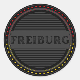Freiburg Stadt Stolz Emblem – Deutsche Identität Runder Aufkleber