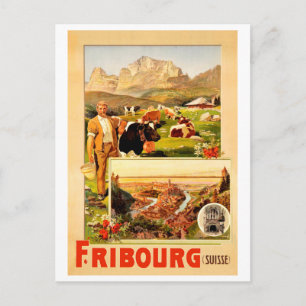 Freiburg, Stadt und Umgebung, Schweiz Postkarte