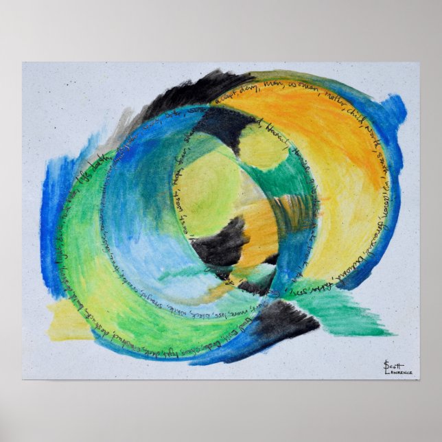 Freie abstrakte Gefühle Poster (Vorne)