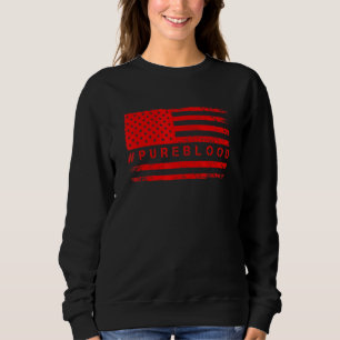 Freie amerikanische Flagge Reinblut reines Blut Sweatshirt
