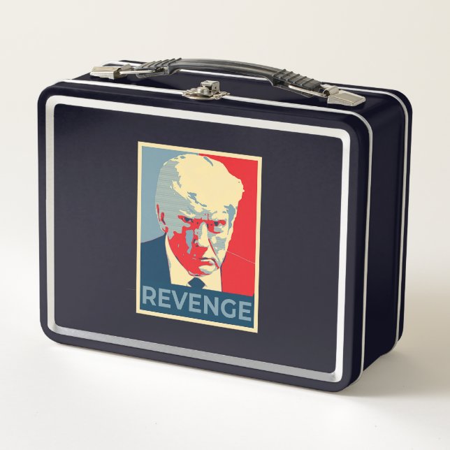 Freie Donald Trump-Tasse erschoss republikanische  Metall Brotdose (Vorderseite)