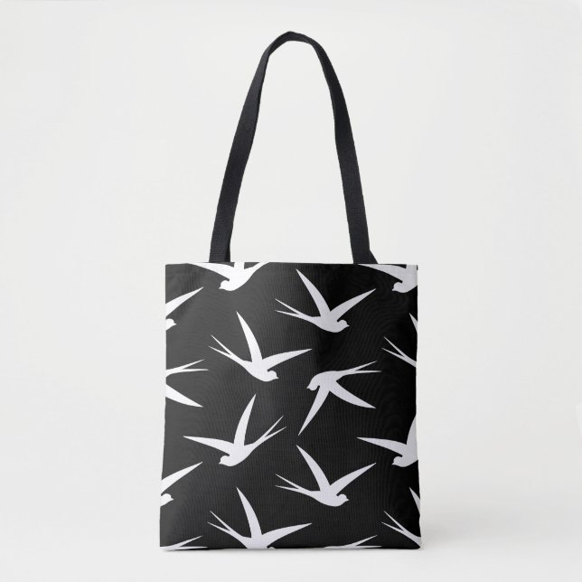 Freie Elegant-Vogelmuster Tasche (Vorderseite)