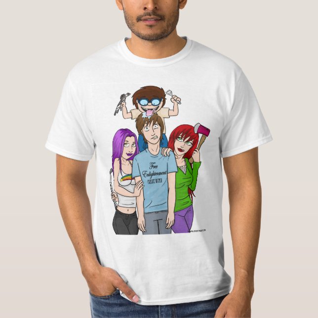 Freie Erleuchtung - erkundigen Sie sich innen! T-Shirt (Vorderseite)