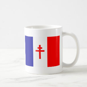 Freie französische Kraft-Flagge Kaffeetasse
