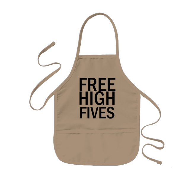Freie High Fives Kinderschürze (Vorne)