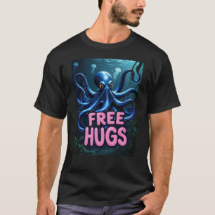 FREIE HUGS (8 Arms = 4x mehr Liebe) Gewitter Oktop T-Shirt