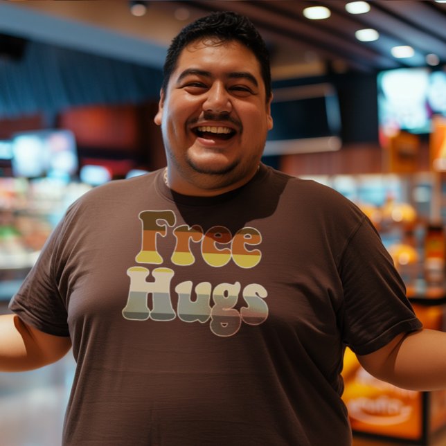 Freie Hugs Bären Streifen T-Shirt (Von Creator hochgeladen)