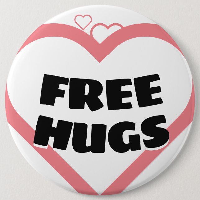 Freie Hugs Button (Vorderseite)