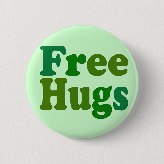 Freie Hugs Button (Vorderseite)