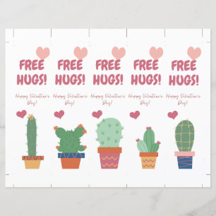 Freie Hugs! Funny Valentine's Day Lesezeichen