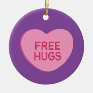 Freie Hugs Keramik Ornament