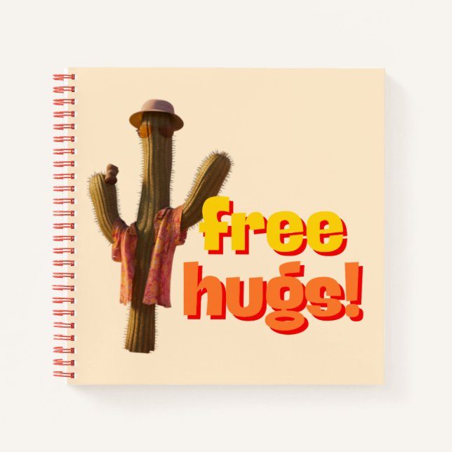 Freie Hugs! Notizbuch (Vorderseite)