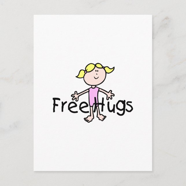 Freie Hugs Postkarte (Vorderseite)