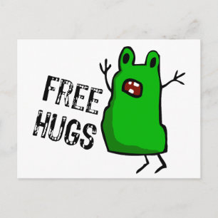 Freie Hugs Postkarte