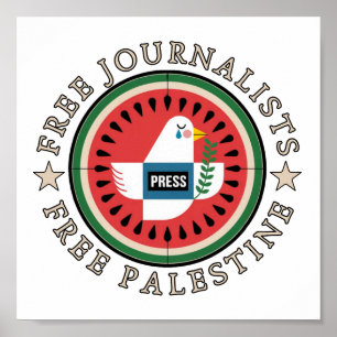 Freie Journalisten Freie Palästina Poster
