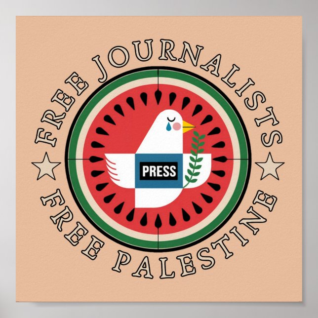 Freie Journalisten Freie Palästina Poster (Vorne)