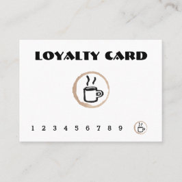 Freie Kaffee-Kaffeestube-Loyalitäts-Karte Treuekarte