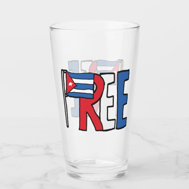 Freie Kuba Glas (Vorderseite)