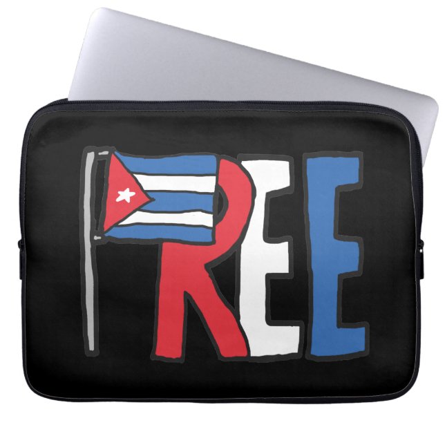 Freie Kuba Laptopschutzhülle (Vorderseite)