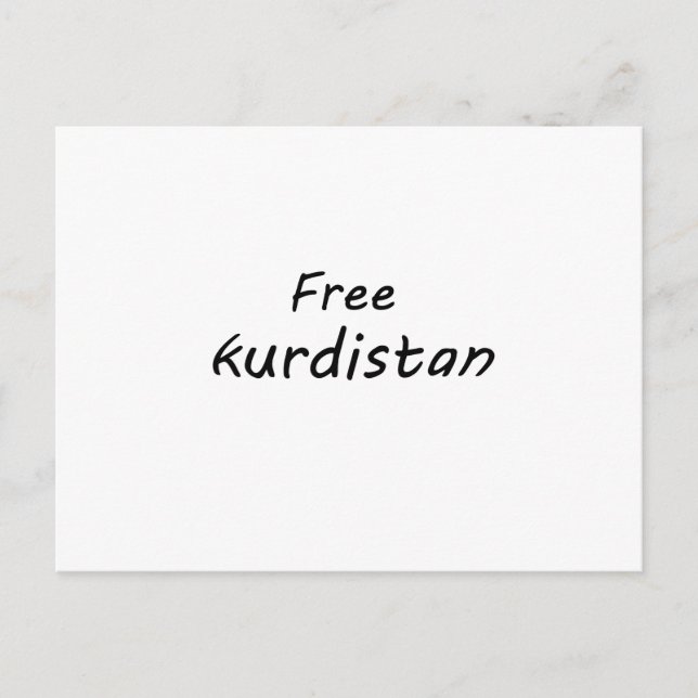 Freie Kurdistan Postkarte (Vorderseite)