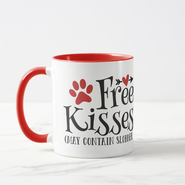 Freie Küsse...und Hummer Valentine vom Hund Tasse (Links)
