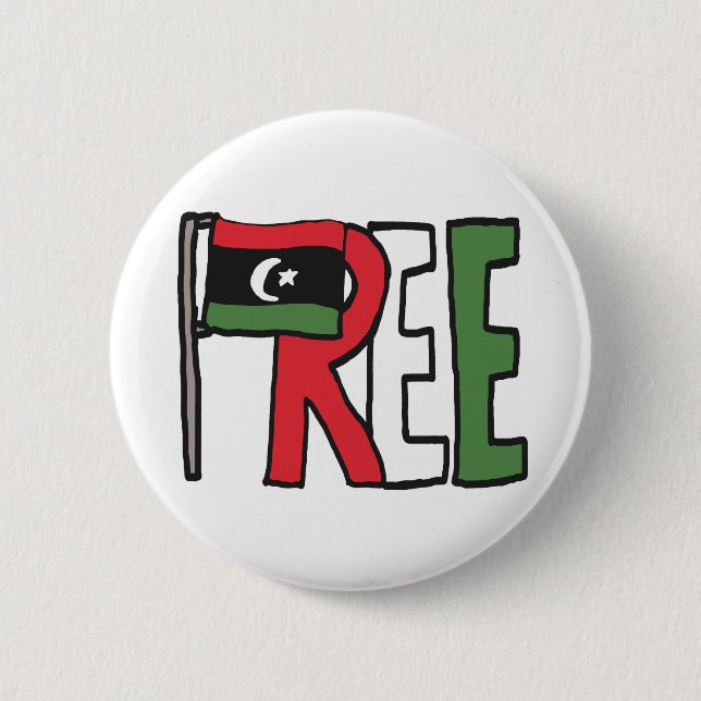 Freie Libyen Button (Vorderseite)