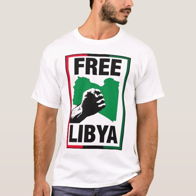 Freie Libyen-Faust T-Shirt (Vorderseite)