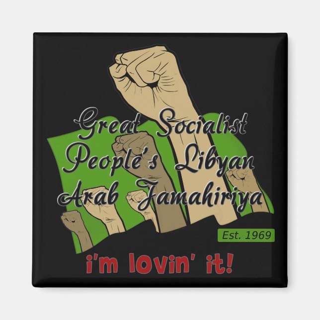 Freie Libyen Magnet (Vorne)