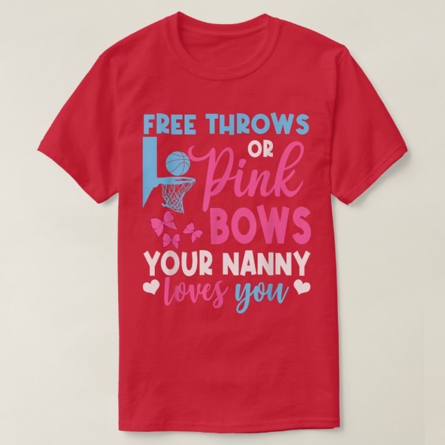 Freie Lieben oder rosa Bows Kindermädchen, die Sie T-Shirt (Design vorne)