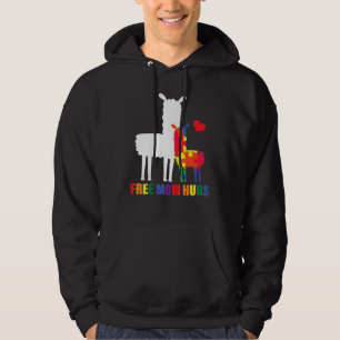 Freie Mama Großes Autismus Lama Puzzle Design Hoodie