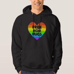 Freie Mama Hugs Gay Pride Transgender Rainbow Hear Hoodie