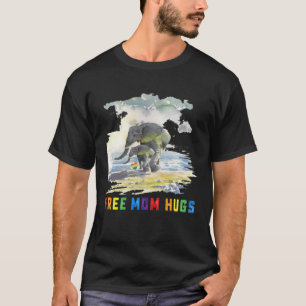 Freie Mama Hugs LGBT Mutter Elefantenweibchen T-Shirt