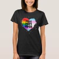 Freie Mama Hugs LGBT Rainbow Flag Gay Pride Herzst