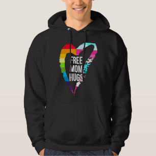 Freie Mama Hugs Niedlich Heart Rainbow Liebe Lgbt Hoodie