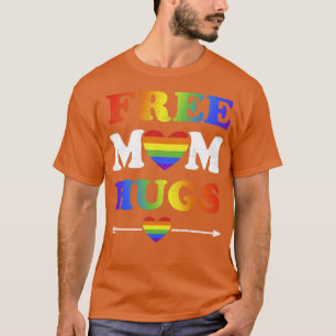 Freie Mama-Schläger mit Regenbogenflagge für Schwu T-Shirt
