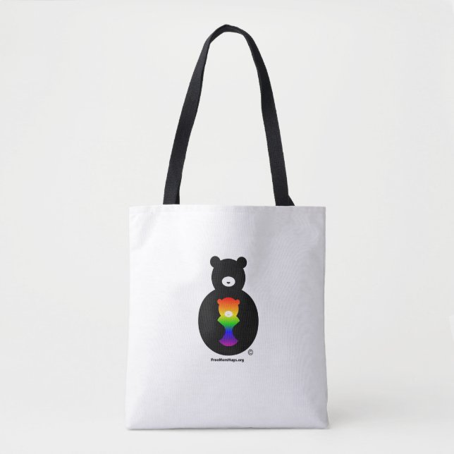 Freie Mama umarmt doppelseitige Tasche (Vorderseite)