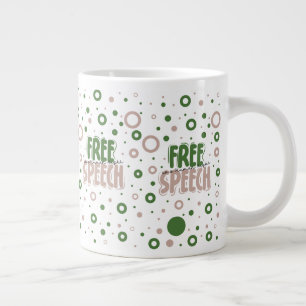 Freie Meinungsäußerung ist ein Menschenrecht Jumbo-Tasse