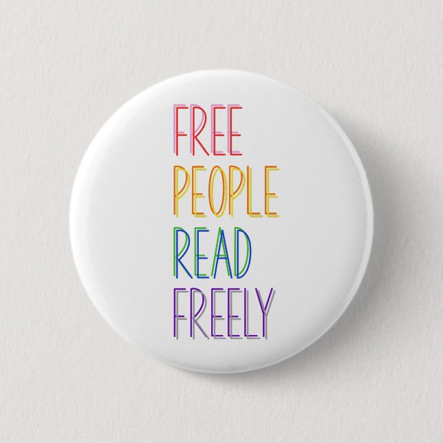 Freie Menschen lesen frei Button (Vorderseite)
